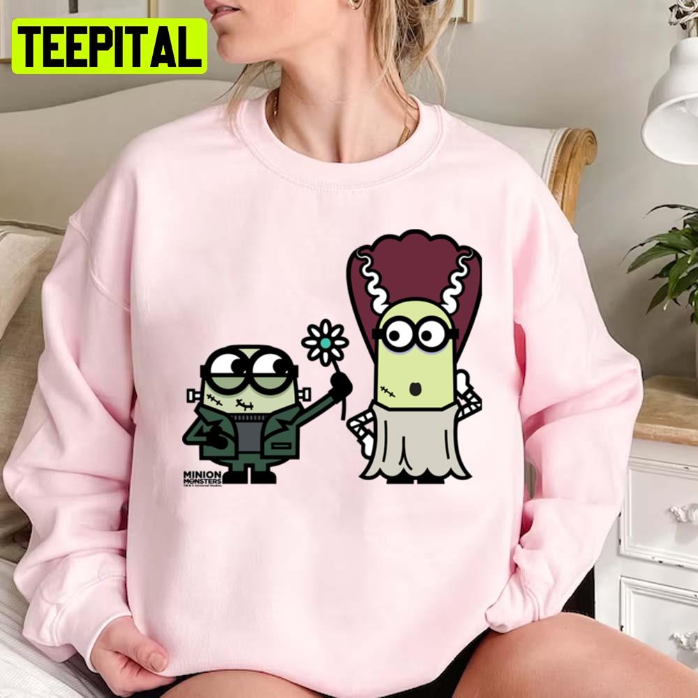 Frankenstein And His Bride Minion Monsters Unisex Sweatshirt