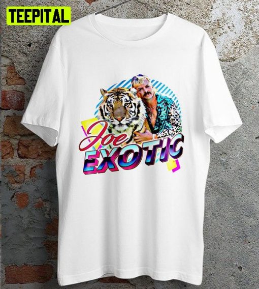 Free Joe Exotic Tiger King Carole Baskin Ladies Retro Design T-Shirt