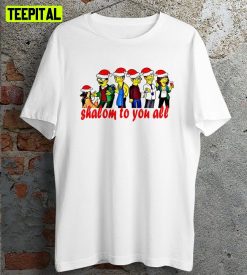 Friday Night Dinner Christmas Simpsons Xmas Shalom Jackie Jim Bell Retro Design T-Shirt