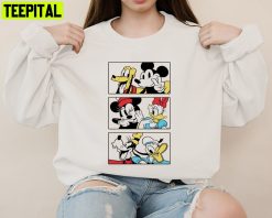 Friend Mickey Mouse Donald Groofy Holiday Disney Sweatshirt