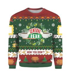 Friends Central Perk How You Doing Ugly Christmas Sweater