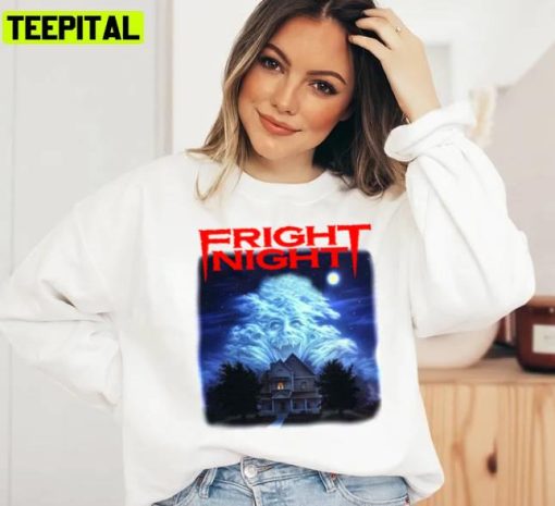 Fright Night Grunge Transparent Be Haunted Unisex Sweatshirt