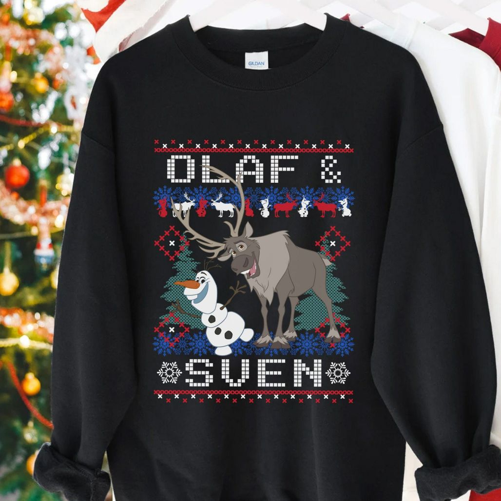 Frozen Olaf Sven Ugly Christmas Sweatshirt