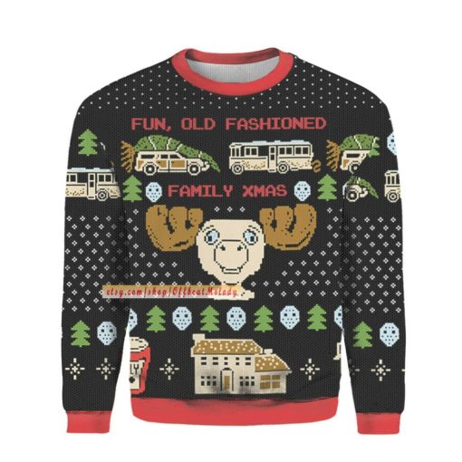 Fun Old Fashioned Family Christmas Ugly Sweater