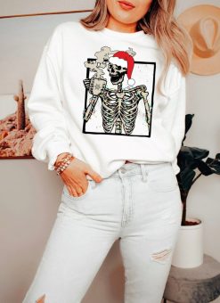 Funny Christmas Skeleton Sweatshirt