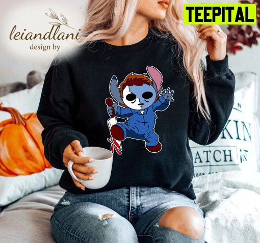 Funny Design Disney Trick Or Treat Horror Stitch Halloween Sweatshirt