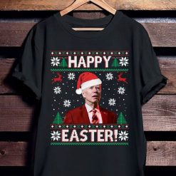 Funny Joe Biden Christmas Happy Easter Ugly Xmas T-Shirt