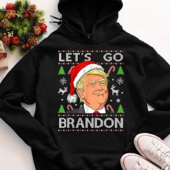 Funny Let’s Go Brandon Trump Ugly Christmas Hoodie