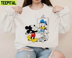 Funny Mickey Donald Mickey Donald Duck Disney Sweatshirt