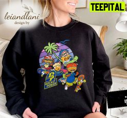 Funny Rocket Power Character Group Retro Nickelodeon Disney Sweatshirt