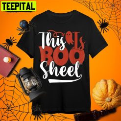 Funny This Is Boo Sheet Ghost Halloween Costume Retro Art Unisex T-Shirt