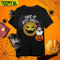 Funny This Is Boo Sheet Ghost Retro Halloween Costume Retro Art Unisex T-Shirt