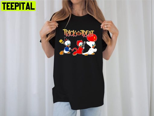 Funny Tick Or Treat Donald Duck Donald Donald Halloween Unisesx T-Shirt