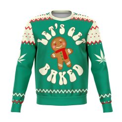 Get Baked Funny Unisex 3D Ugly Christmas Sweater