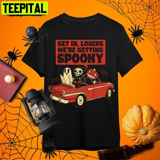 Getting Spooky Halloween Horror Nights Retro Art Unisex T-Shirt