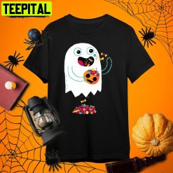 Ghost Candy Disneyland Halloween Retro Art Unisex T-Shirt