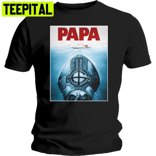 Ghost Papa Jaws Trending Unisex T-Shirt