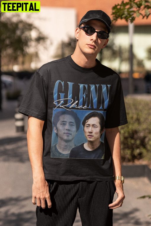 Glenn Rhee 90s Walking Dead Steven Yeun 90s Retro Design T-Shirt