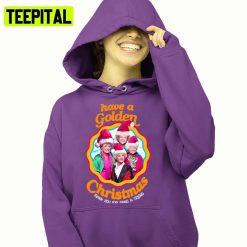 Golden White Christmas Logo Design Golden Girls Hoodie