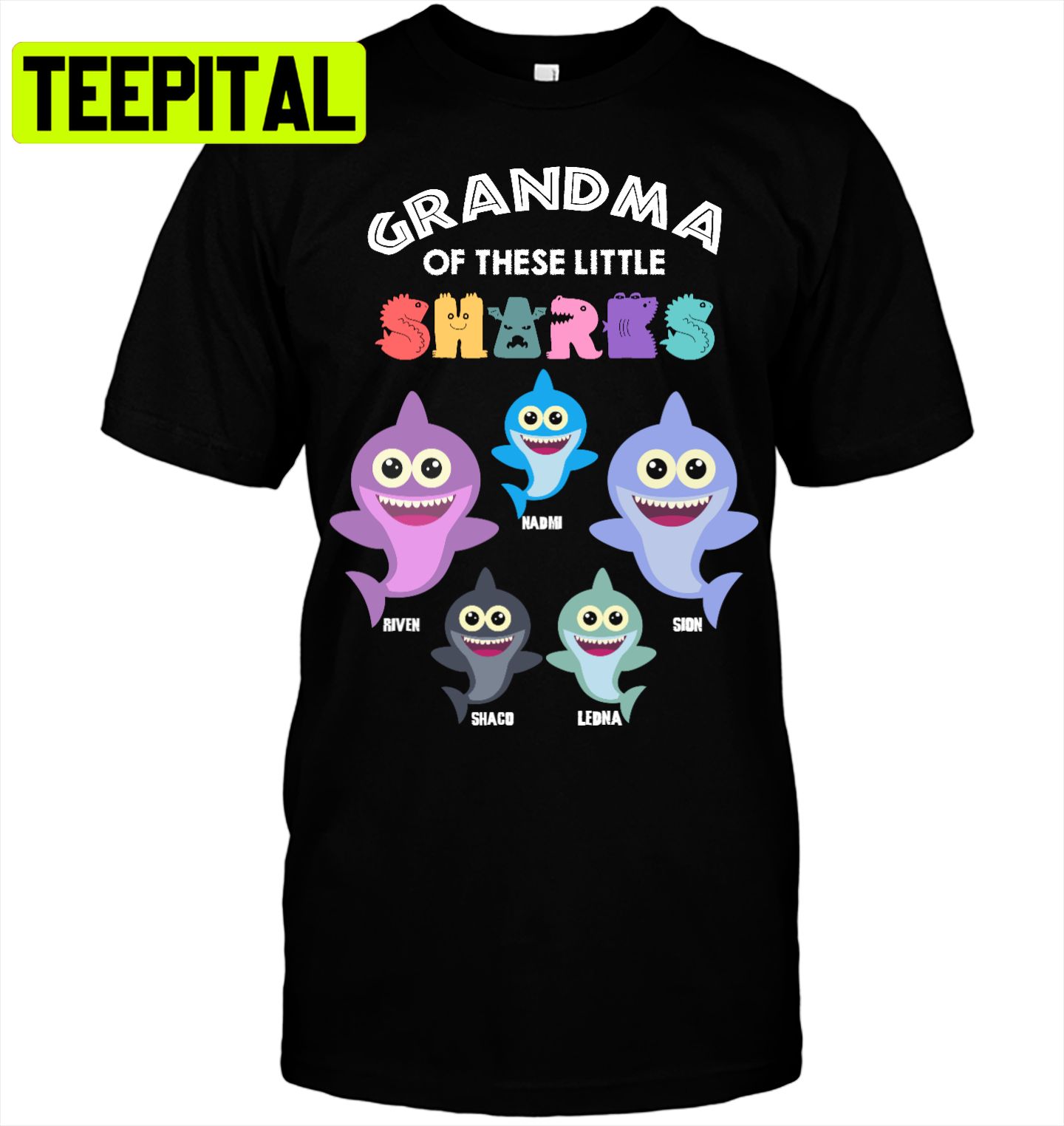 Grandma Of These Little Shark Trending Unisex T-Shirt