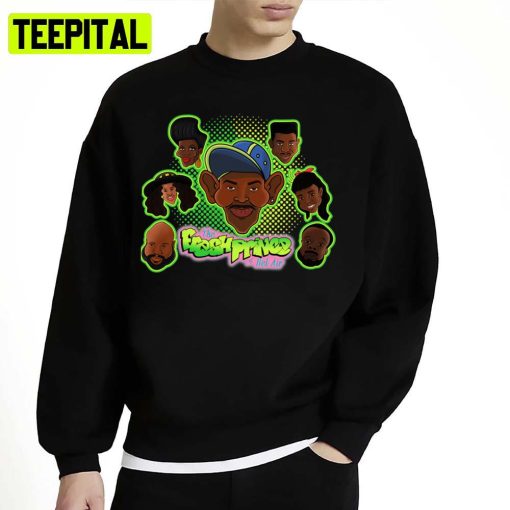 Green Art Fresh Prince Characters Unisex Sweatshirt