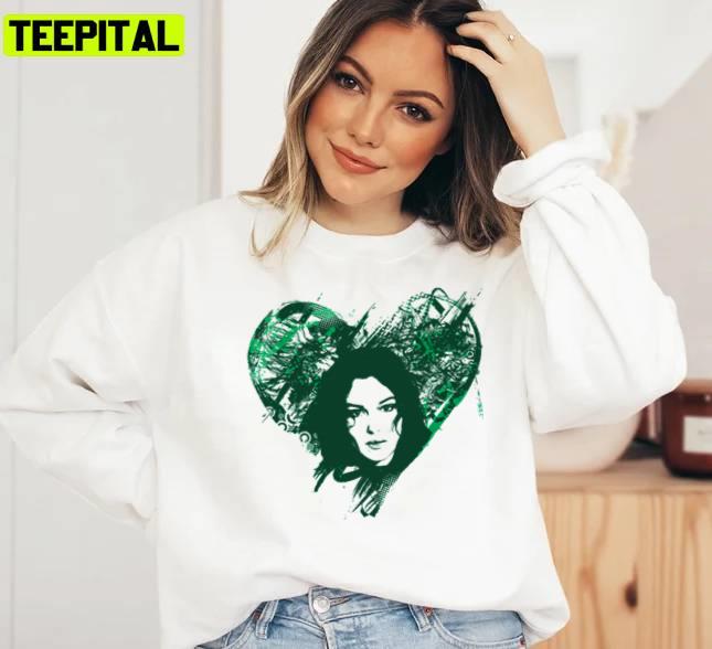 Green Design Monica Bellucci Is Love Unisex Sweatshirt