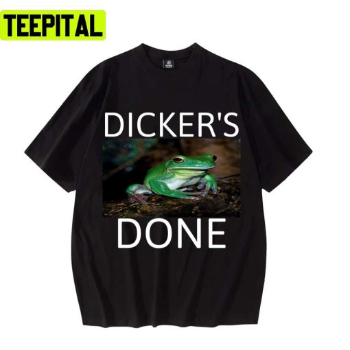 Green Frog Dicker’s Done Tallah Unisex T-Shirt