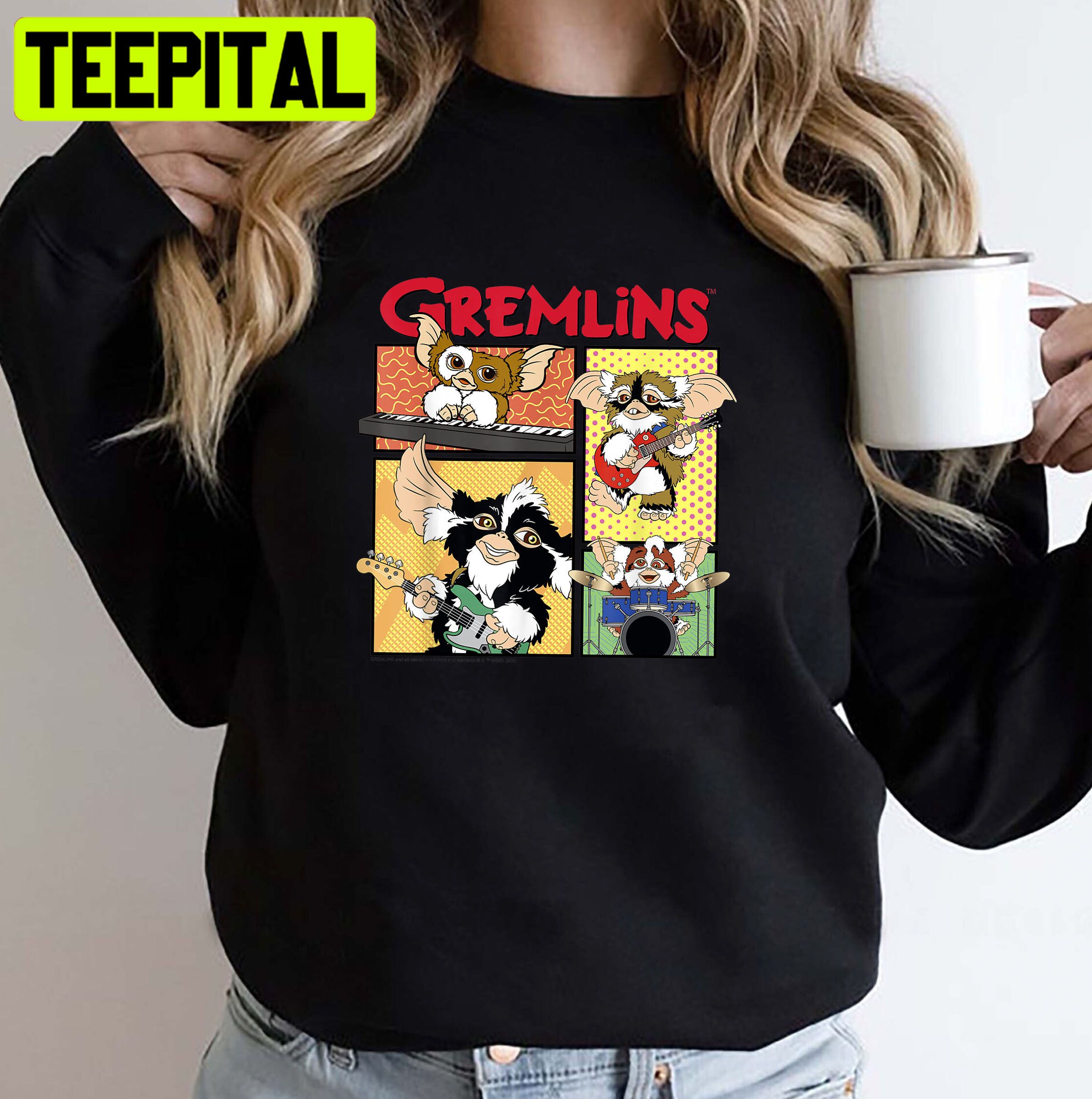Gremlins Band Comic Panels Halloween Trending Unisex Sweatshirt