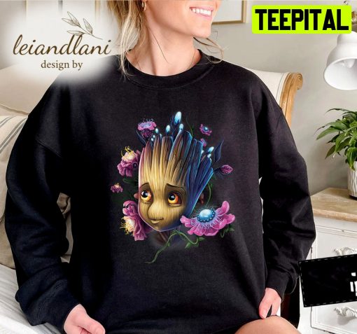 Groot Flowers Guardians Of The Galaxy Marvel Avengers Sweatshirt