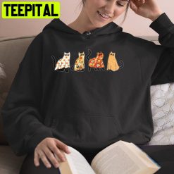 Halloween Cat Ghost Trending Unisex Hoodie