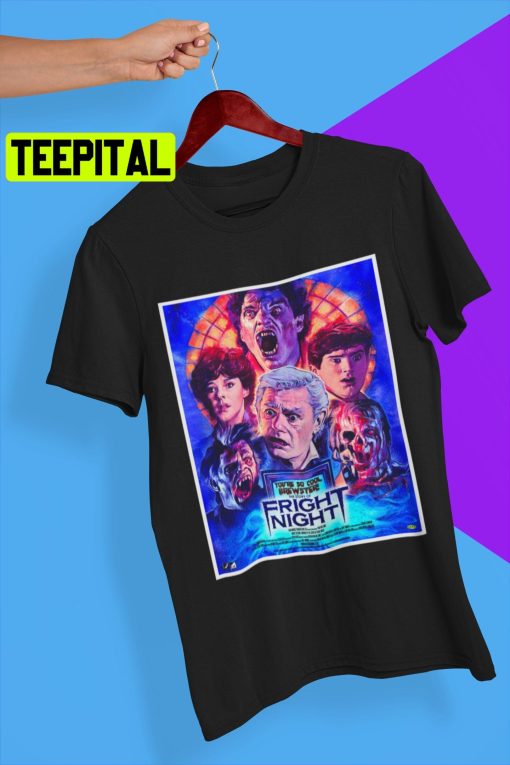 Halloween Fright Night Movie Soft 80s Movie Trending Unisex T-Shirt