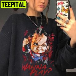 Halloween Horror Nights 2022 Chucky Wanna Play Trending Unisex Sweatshirt