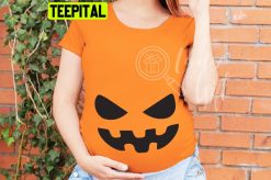 Halloween Pregnancy Announcement Pumpkin Trending Unisex Shirt