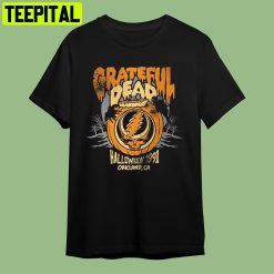 Halloween Pumpkin Light Weight Grateful Dead Retro Art Unisex T-Shirt