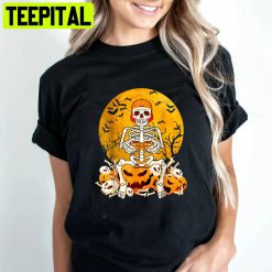 Halloween Skeleton Gaming Gamer Trending Unisex Shirt