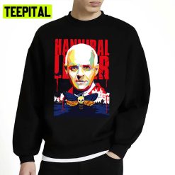 Hannibal Lecter Graphic Art Anthony Hopkins Unisex Sweatshirt