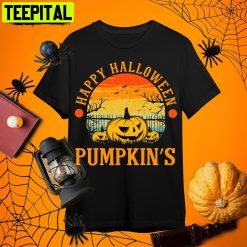 Happy Halloween Pumpkin’s Merchandise Halloween Pumpkin Retro Art Unisex T-Shirt