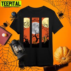 Happy Halloween Spooky Halloween Horror Nights Retro Art Unisex T-Shirt