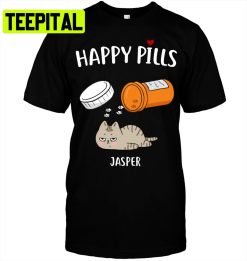 Happy Pills Personalized Dog Cat Trending Unisex T-Shirt