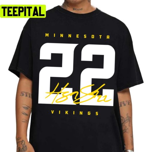 Harrison Smith 22 Signature White Art Minnesota Vikings Unisex T-Shirt