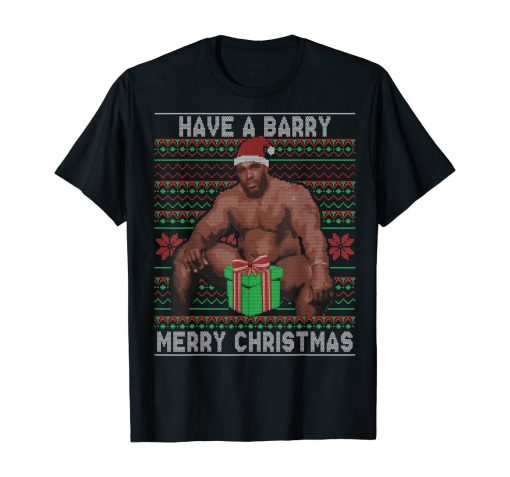 Have A Barry Merry Christmas Meme Ugly Sweater T-Shirt