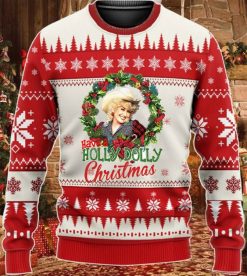 Have A Holly Dolly Christmas Ugly 3D Sweater