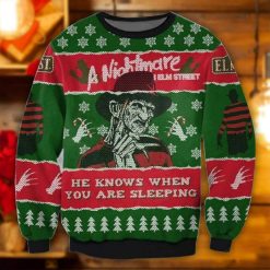 He Knows When You Are Sleeping Ugly Christmas Sweater