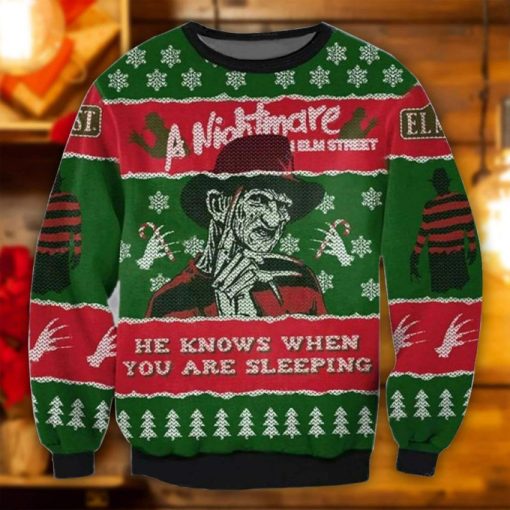 He Knows When You Are Sleeping Ugly Christmas Sweater