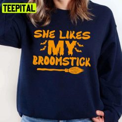 He Likes My Pumpkins She Likes My Broomstick Halloween Unisex Sweatshirt