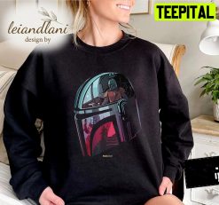 Helmet Scene Fill Mickey Ears Mandalorian Darth Vader Star Wars Sweatshirt