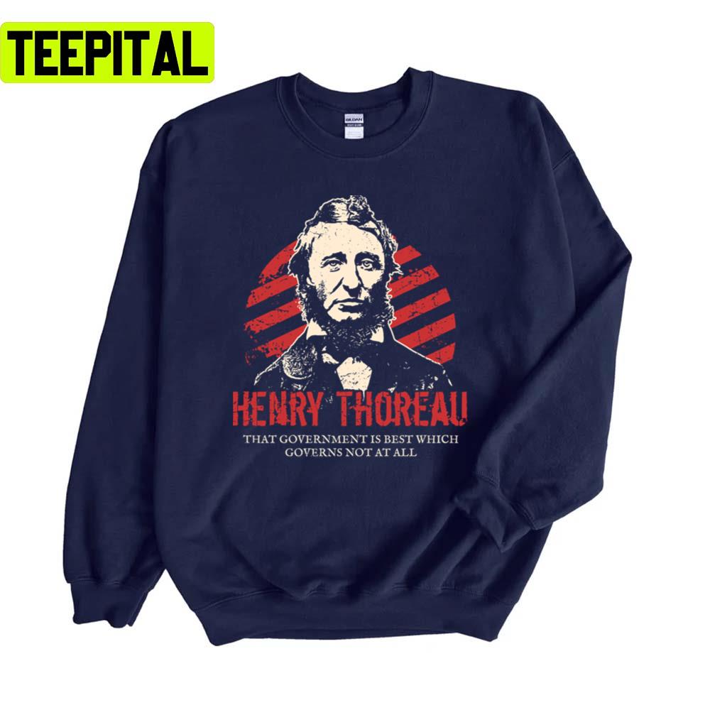 Henry David Thoreau Anarchists Portrait Unisex Sweatshirt
