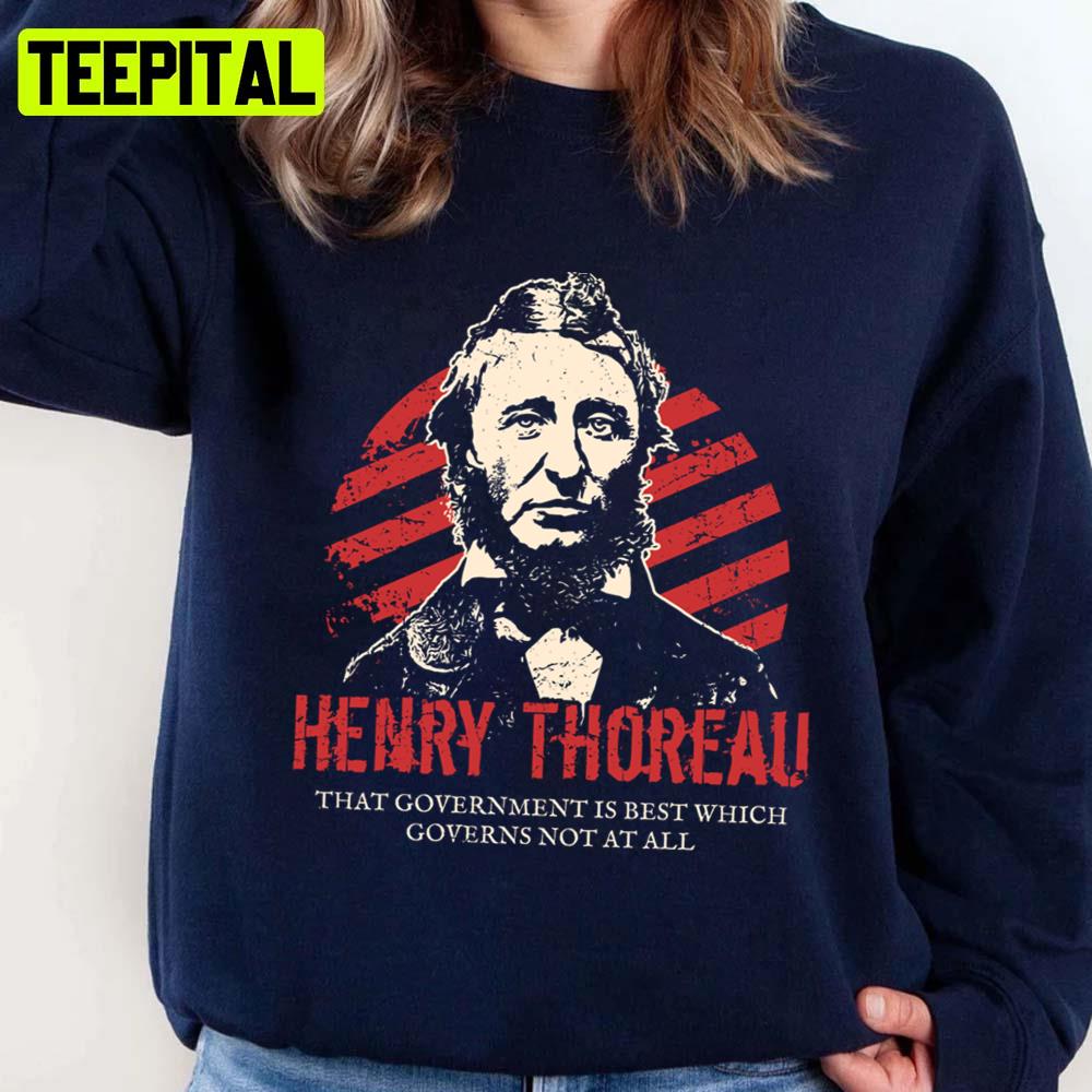 Henry David Thoreau Anarchists Portrait Unisex Sweatshirt