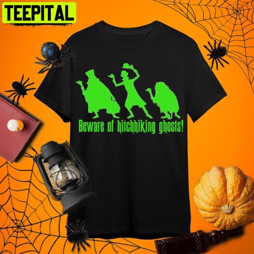 Hitchhiking Ghosts Disneyland Halloween Retro Art Unisex T-Shirt