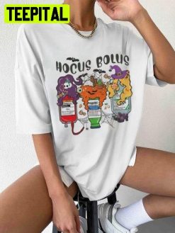 Hocus Bolus Halloween Nursing Students Spooky Nursing Witchy Unisex T-Shirt